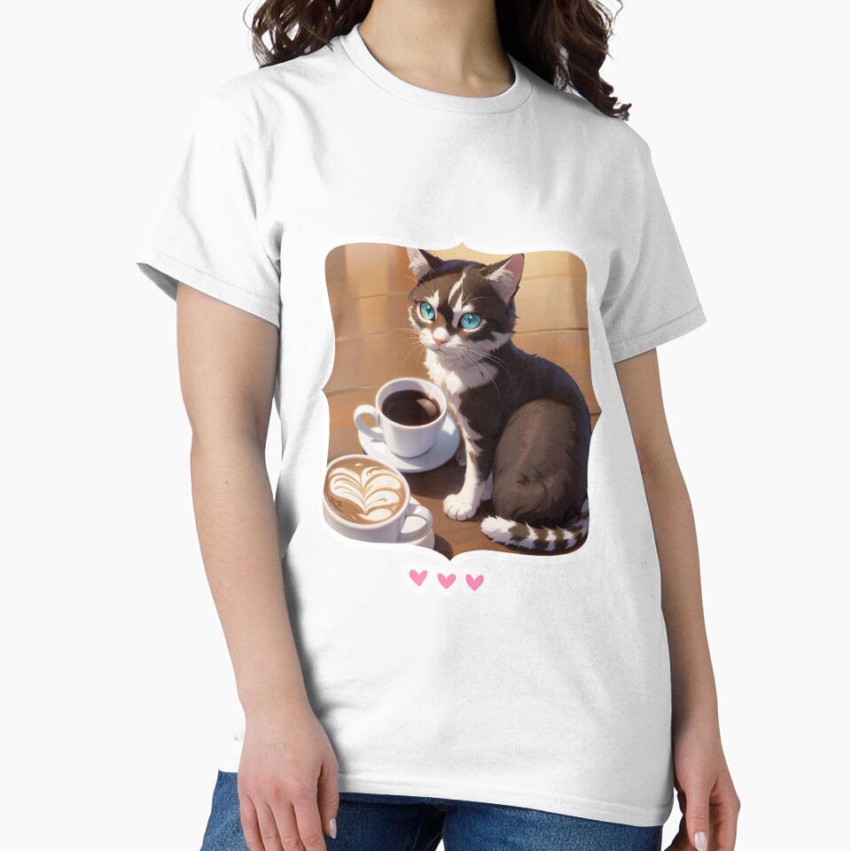 Cat Coffee Lover by Lychee Design