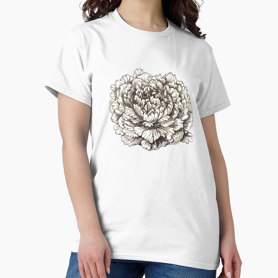 Vintage Peony Illustration, Vintage Flower by HawthorneFlame