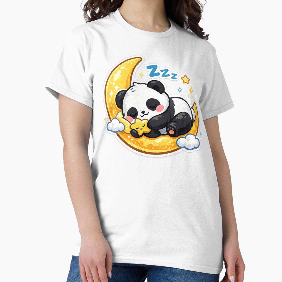 Cute Kawaii Panda, Cute Kawaii Sleeping Panda by graphic-genie