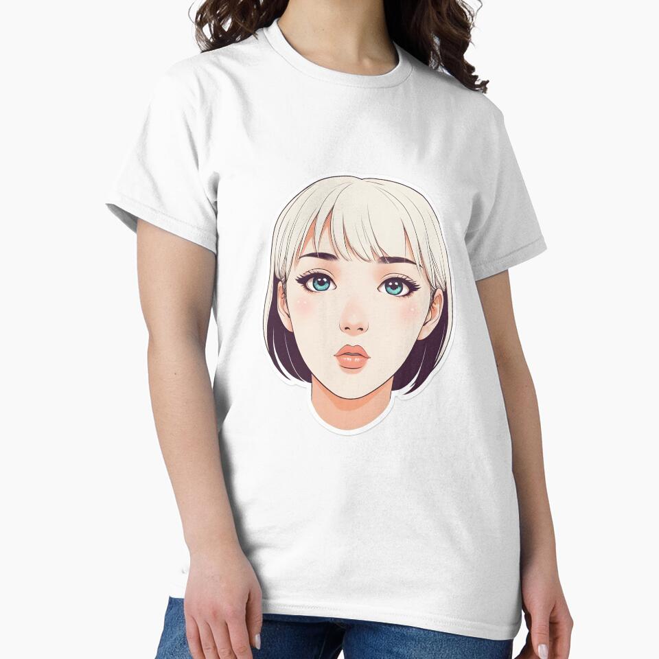 Minimal Anime Face Line Art – Expressive Minimalist Character Design - 1 by RELAX STATION