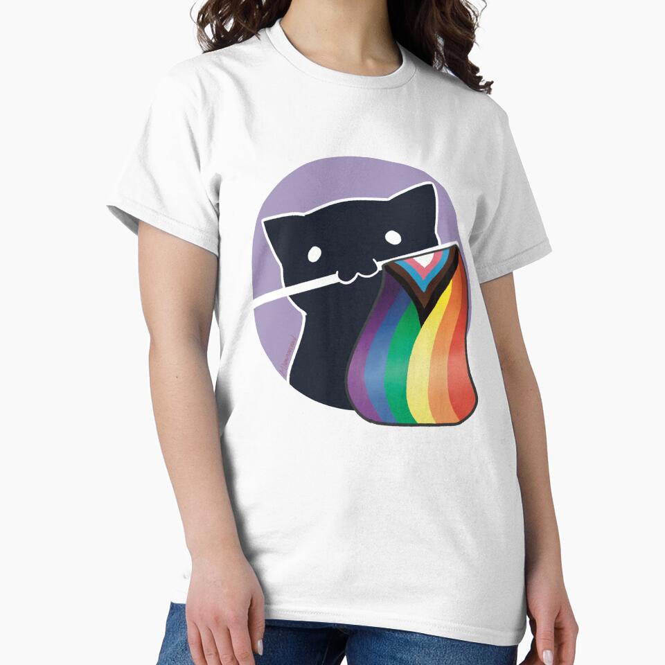 Void Kitty Progress Pride Flag by Scarlet Sung
