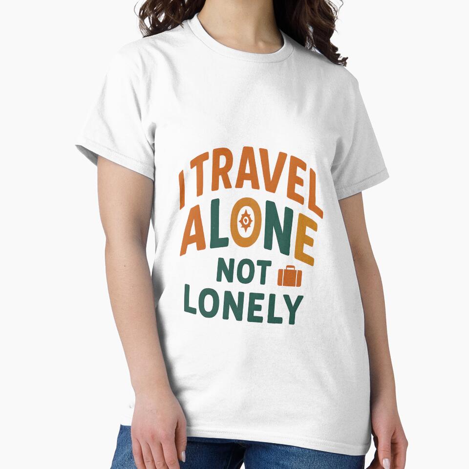 I Travel Alone Not Lonely by Snark & Spark