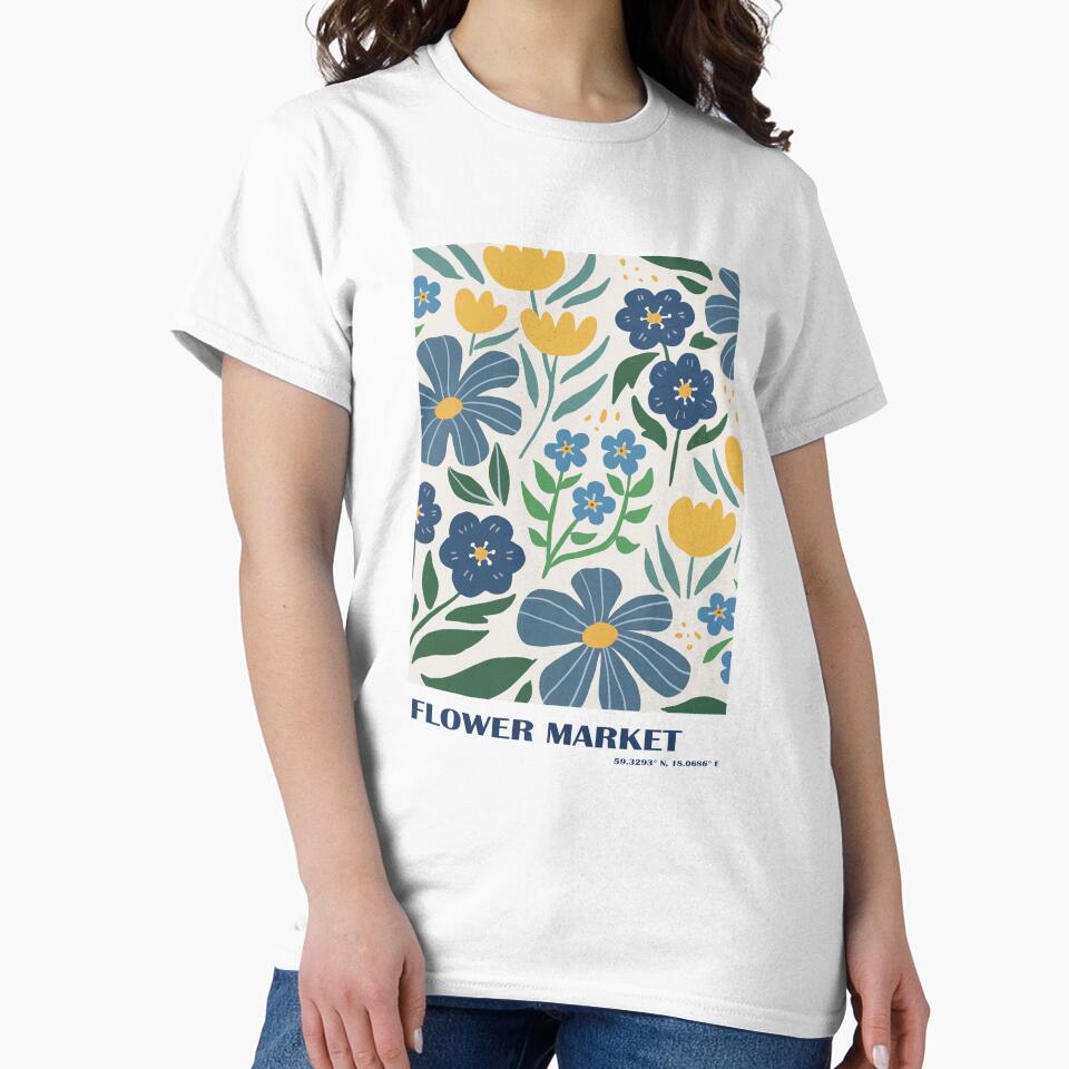 Flower market art print by Sophieeeeehu
