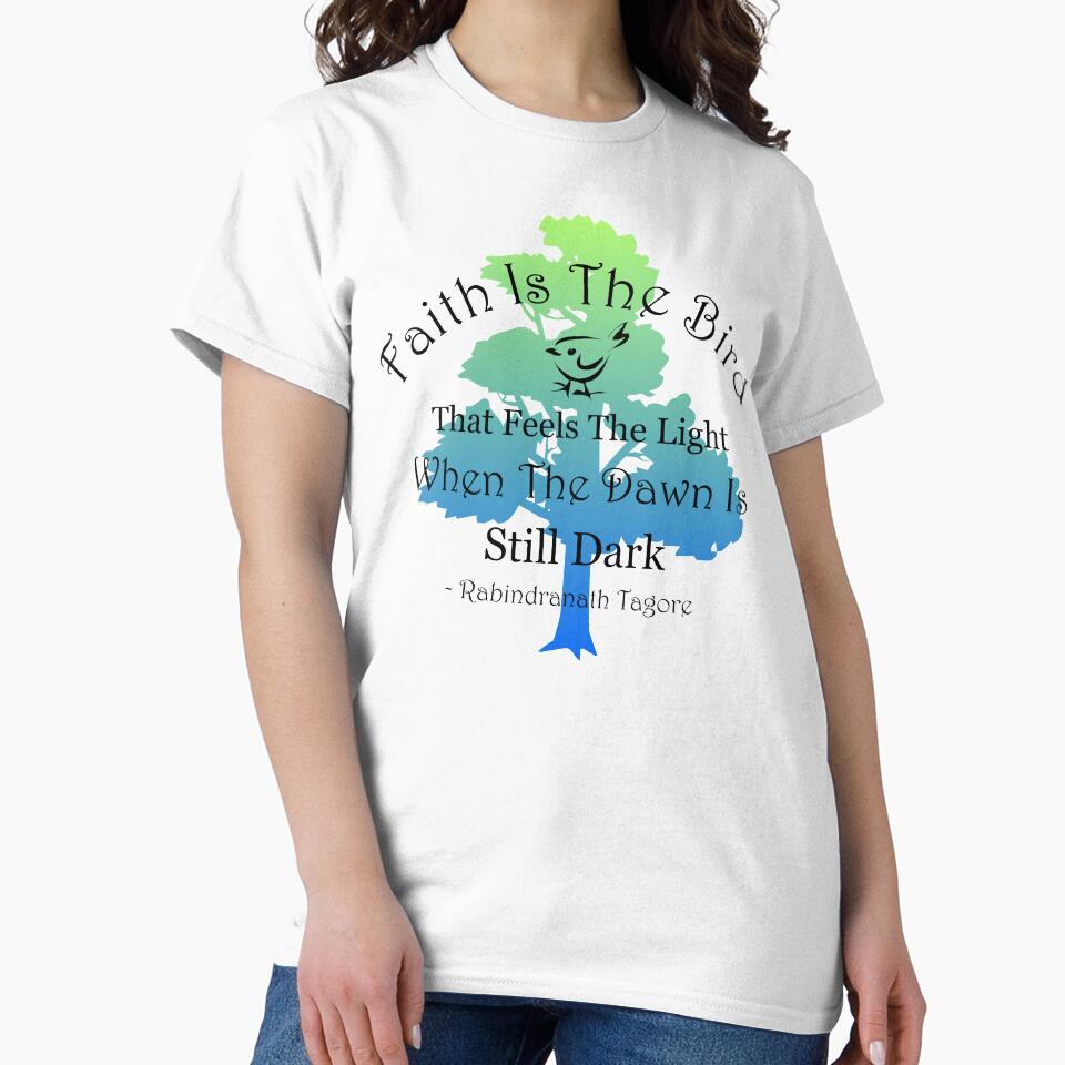 Inspirational Tagore Quote With Tree by Oirabot