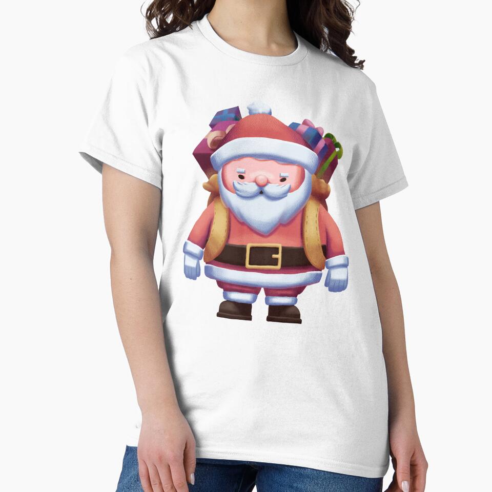 Cute Santa Claus with Christmas Gift Sack by Jiwingka
