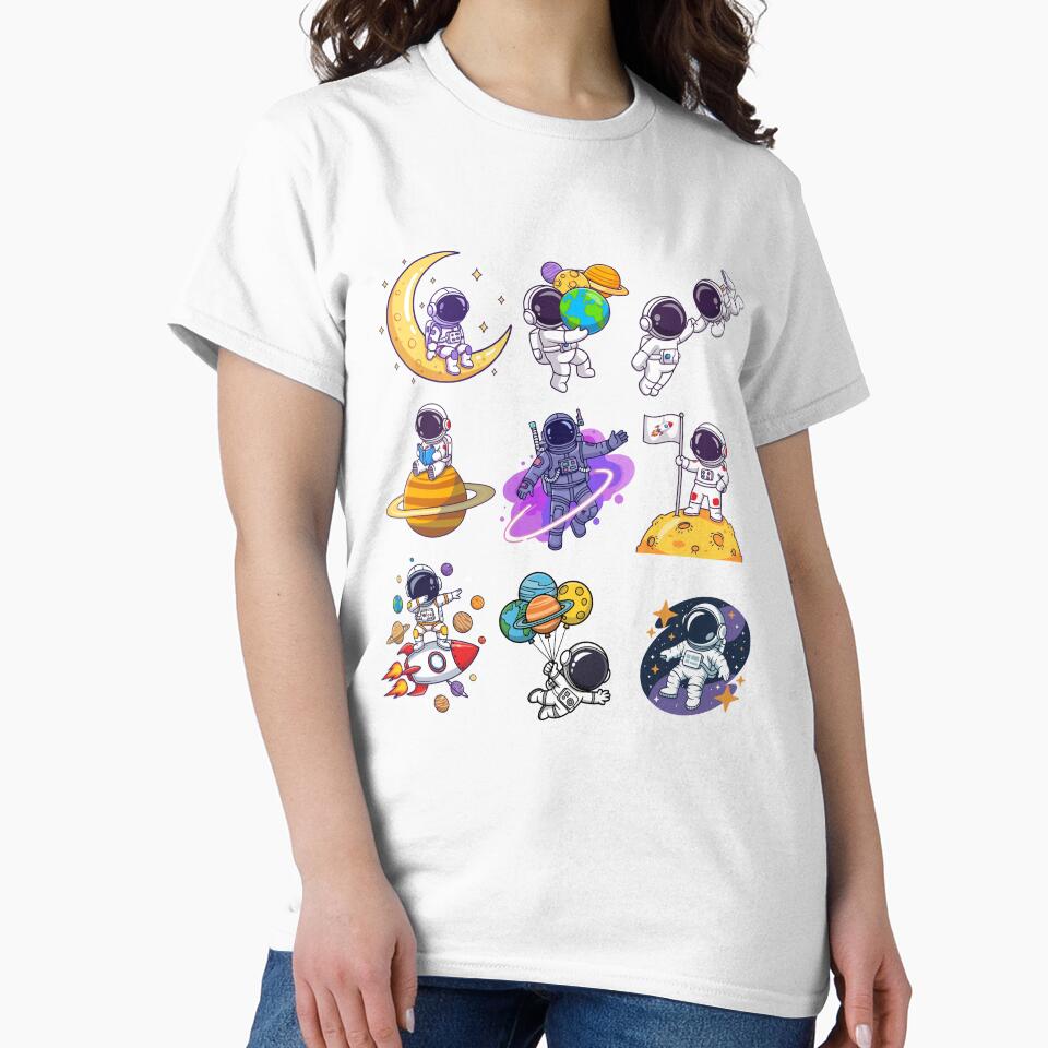 Cute Astronauts in Space by Desikhanna123