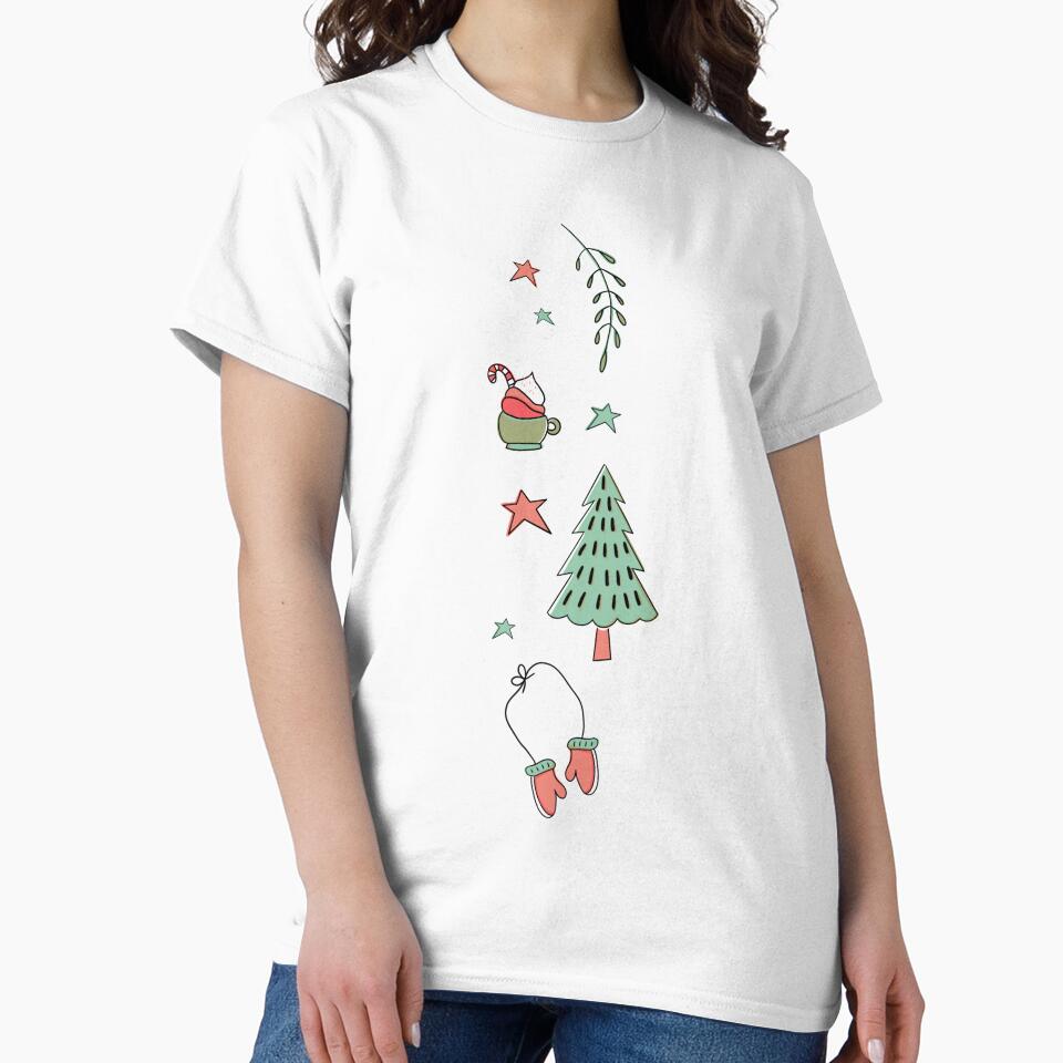 Pine Trees with Hot Cocoa by SarnaDarlingArt