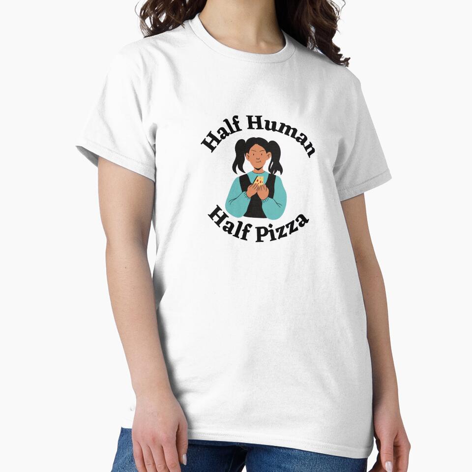 Half Human Half Pizza Girl by tiredandbored