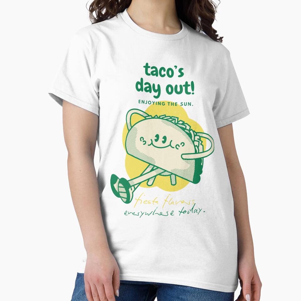 Playful Taco with Big Smile and Warm Colors by SplashTastic
