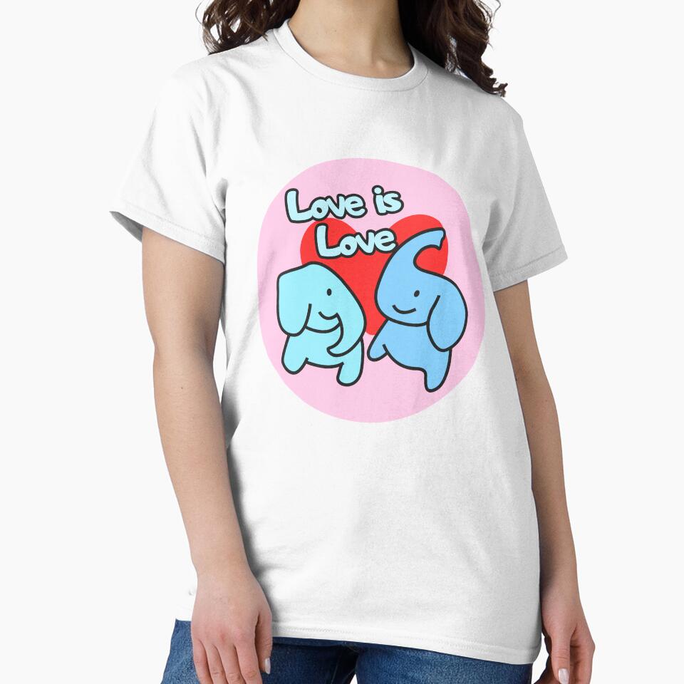 Two Trunks - Love is Love - Elephants by EvergreenRevolt