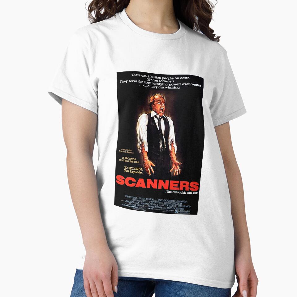 Scanners 1981 Movie Poster Art Halloween Horror movie scifi film by ScannersTuyenHo