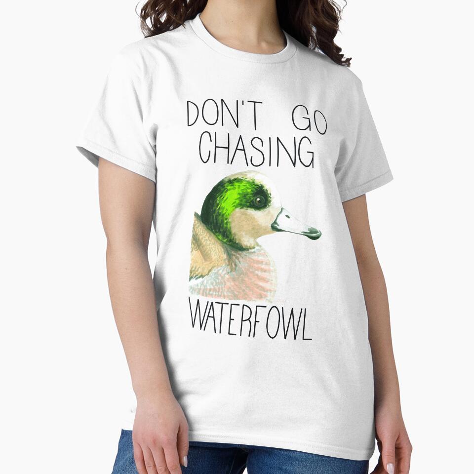 Don't Go Chasing Waterfowl (American Wigeon) by LauraWolfArtist