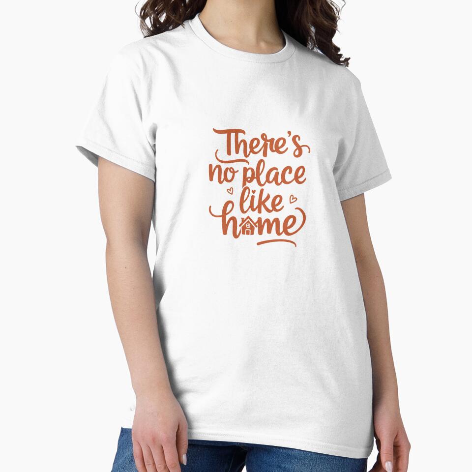 There’s No Place Like Home – Cozy Hand Lettered Quote Design by inaveed
