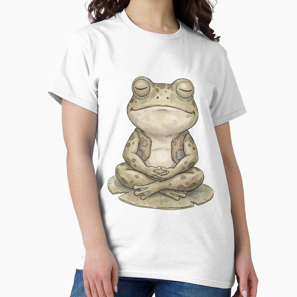 Cute Yoga: Lotus Pose Frog by bapupa