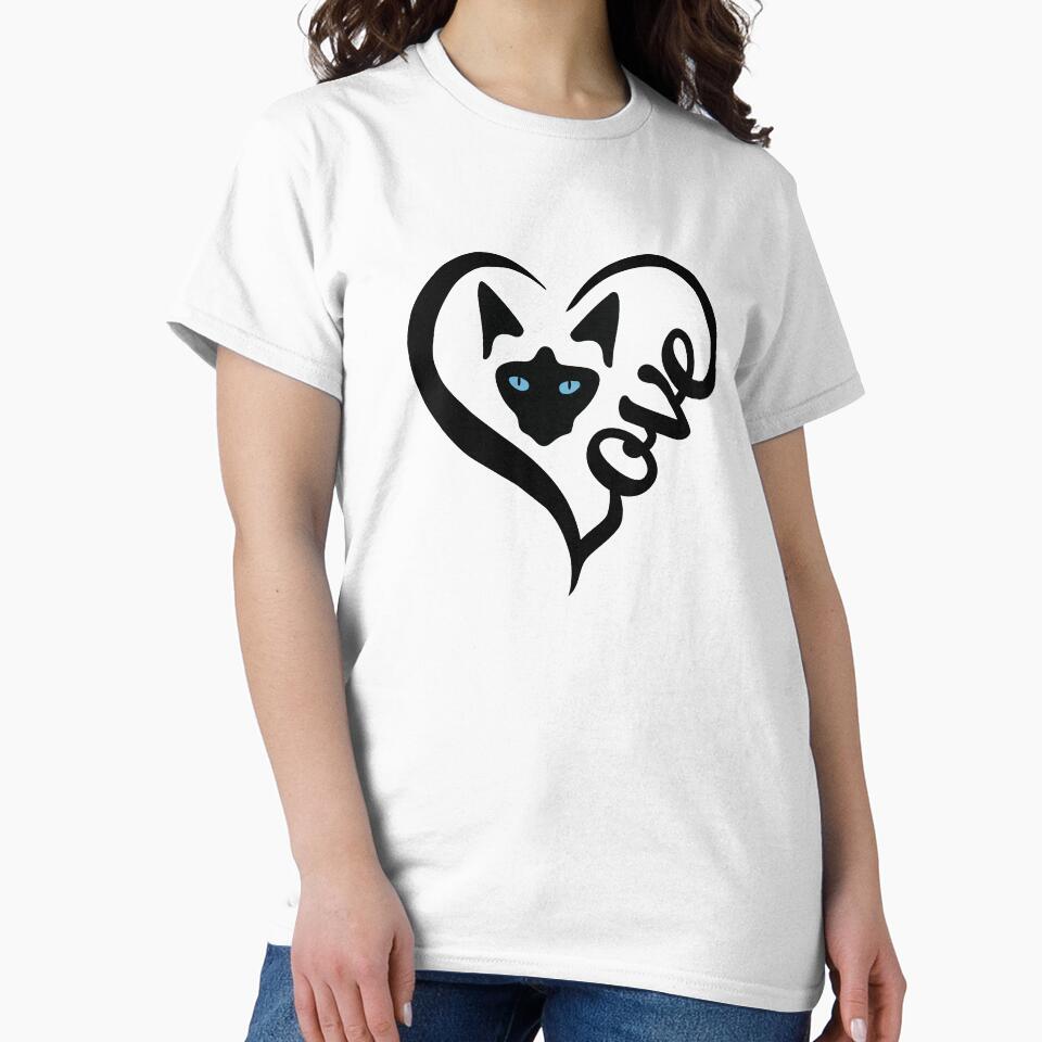 Love Siamese Cat by Woofleys&Co