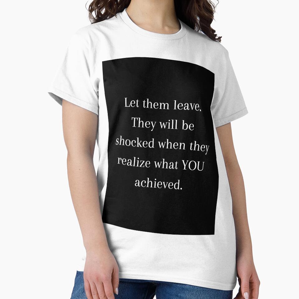 Let Them Leave Quote - Black background by CoolBuddyCool
