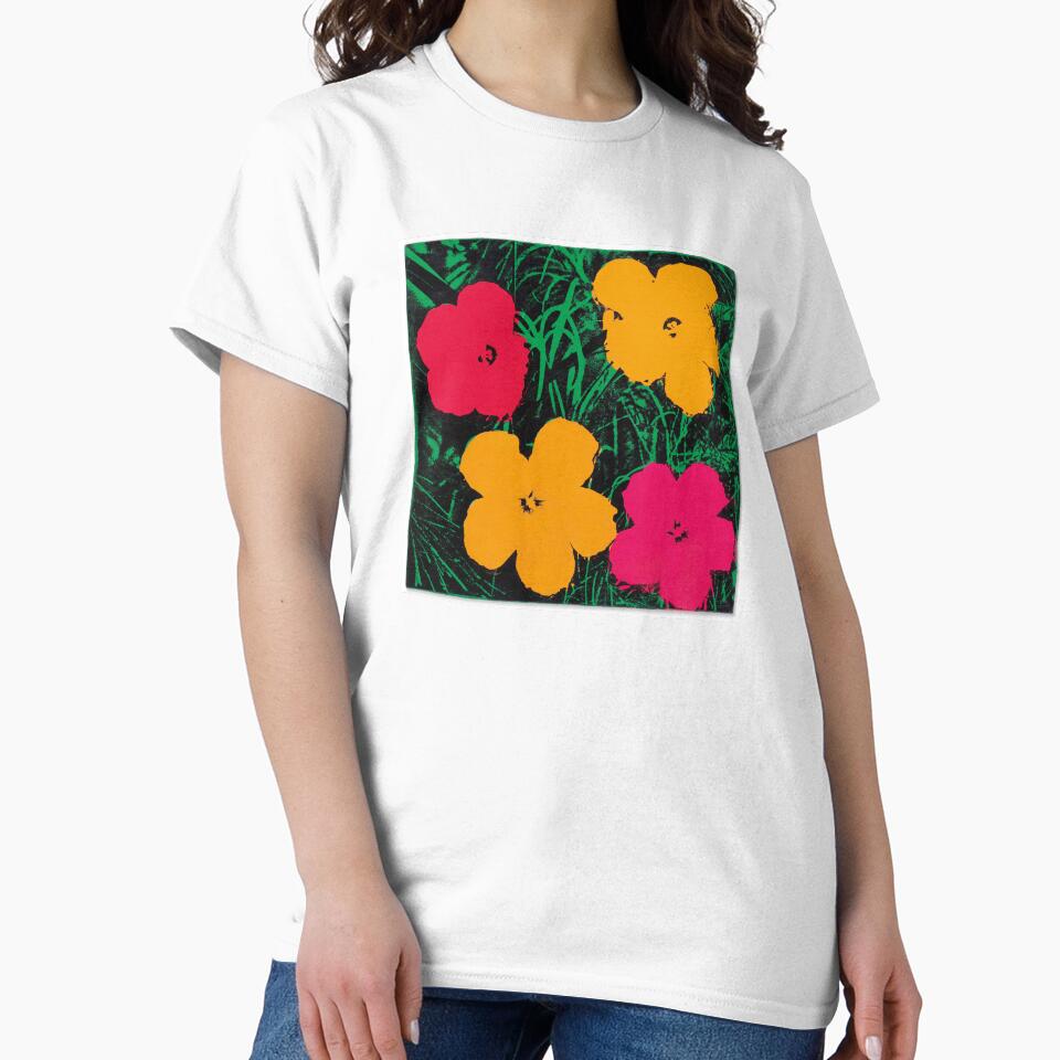 Andy Warhol Flowers T-Shirt by studio-54