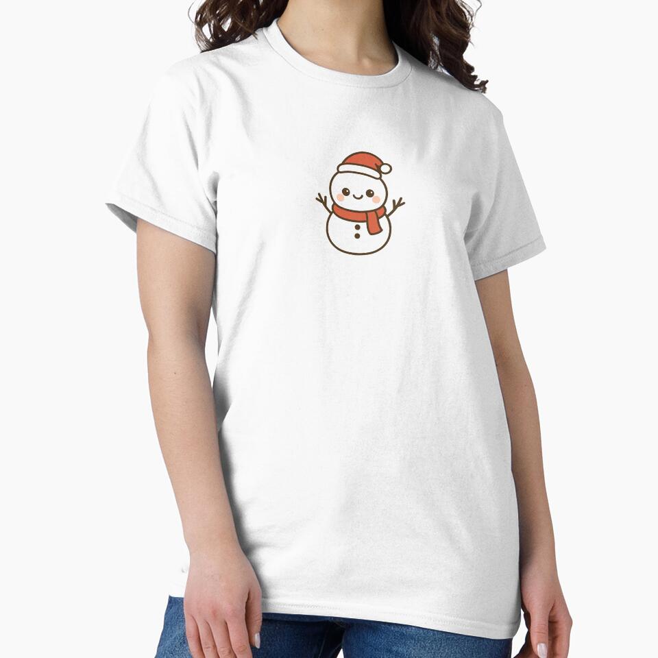 Christmas Kawaii Snowman ⭐ Cute Cartoon Holiday Gift by ChillTofu