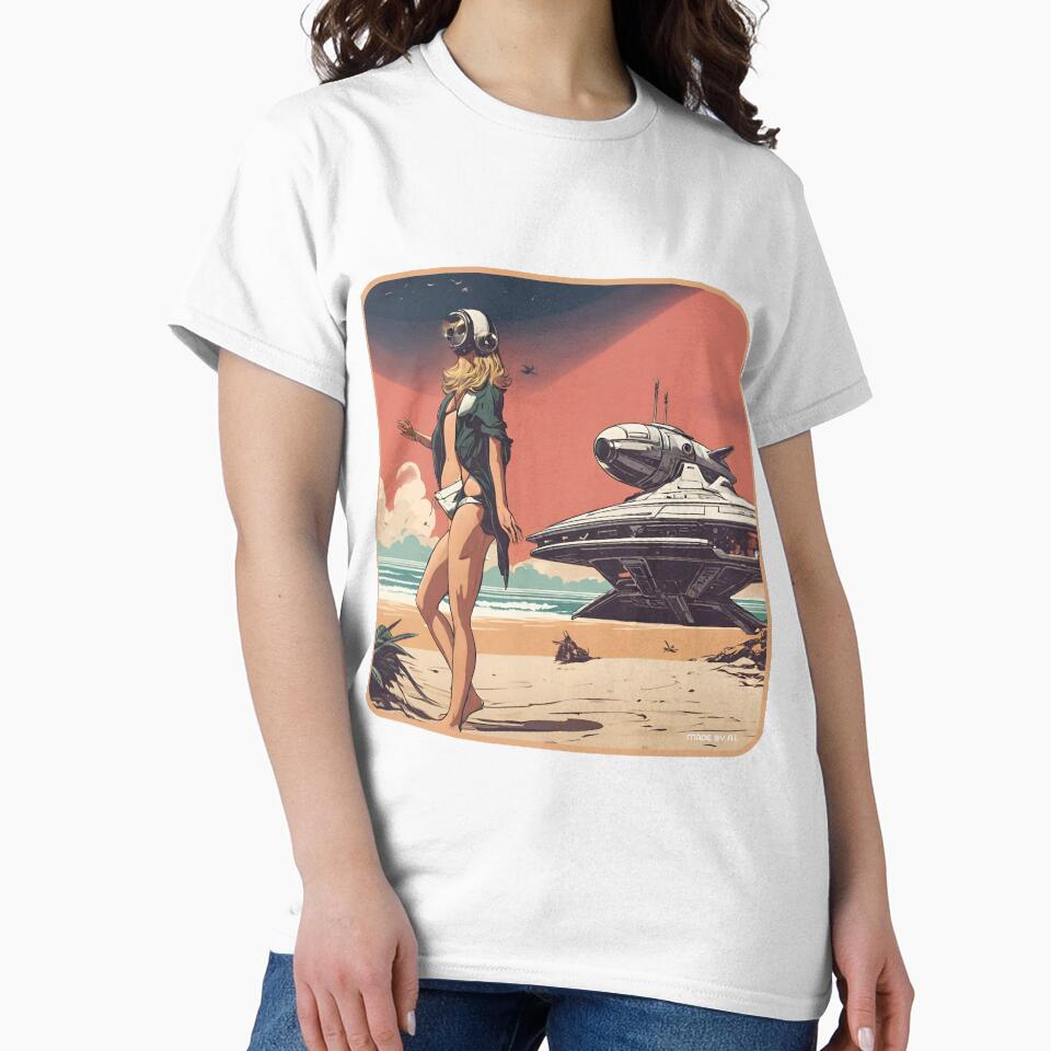 Scifi beach on Mars by Funktastic Designs