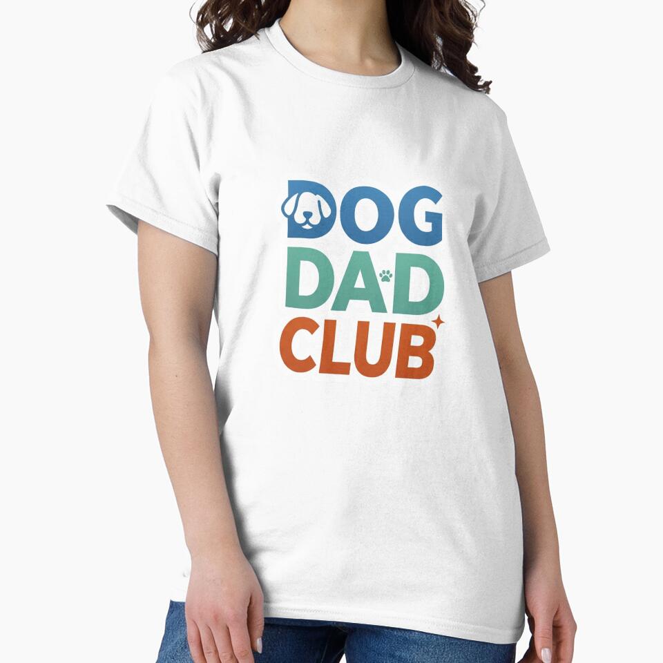 Dog Dad Club Funny Dog Lover Design by PawfectStickersCo