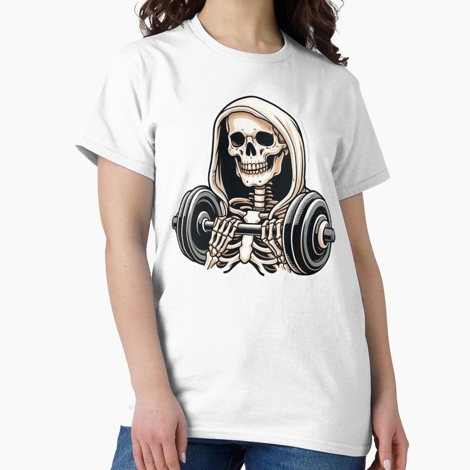 Skeleton Lifting Weights by raedattia