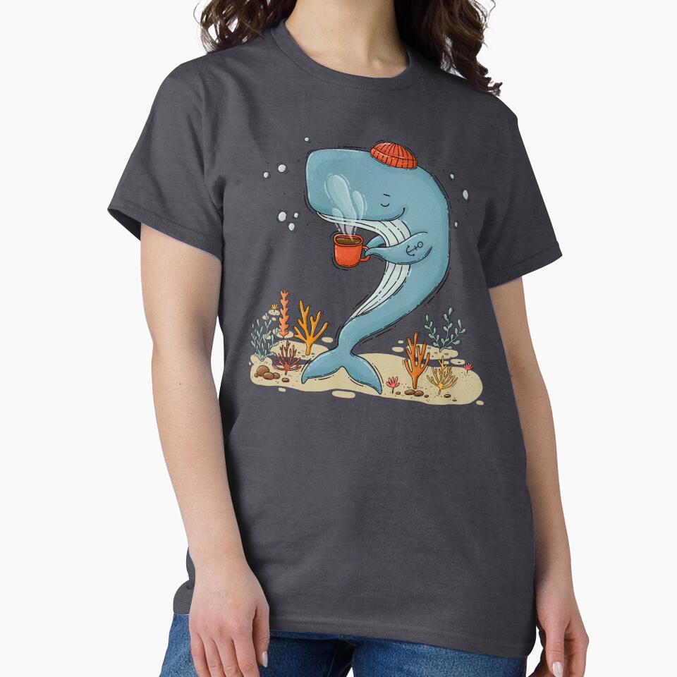 HIP COFFEE WHALE by taniasamoshkina