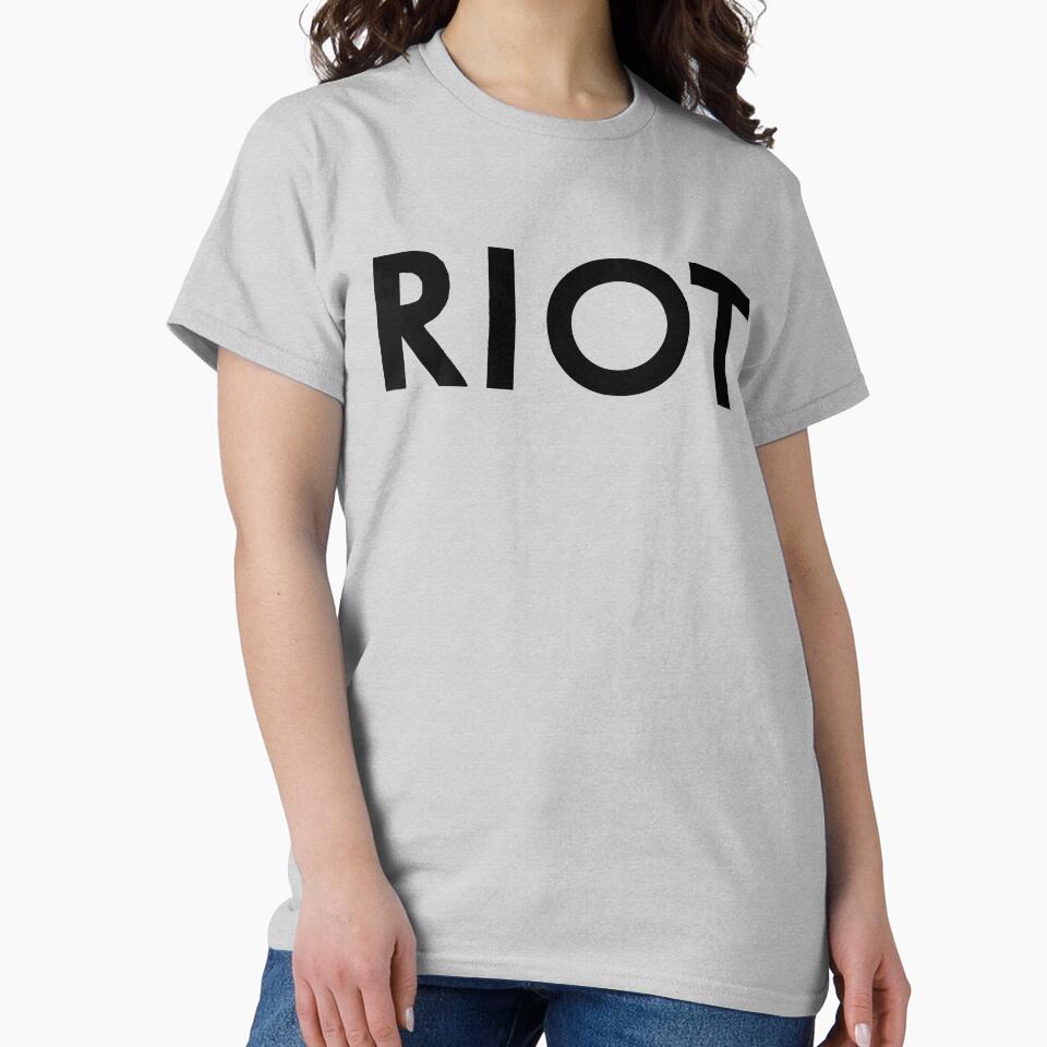 Mac's RIOT Shirt - Always Sunny (Black Lettering) by MonkeysMouth