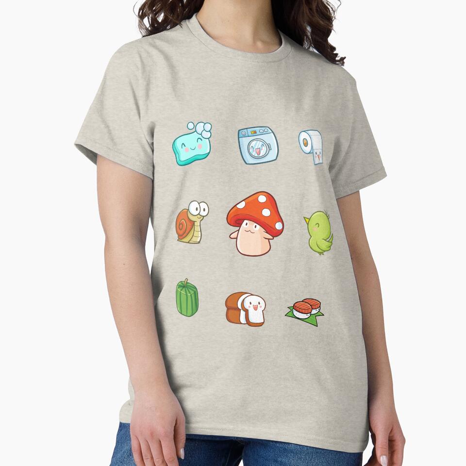 Kawaii mushroom, snail, bird, bread, sushi, watermelon, soap, laundry and toilet paper by MagicStrawberry