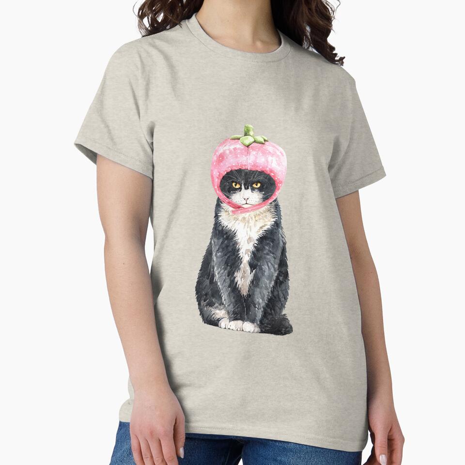 Cute Cat with Strawberry Costume by Paper Hearteu