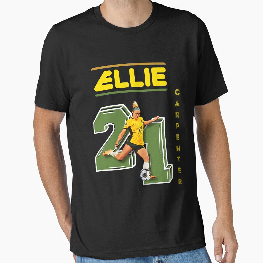 Ellie Carpenter T shirts | Womans Football by LunaLoop