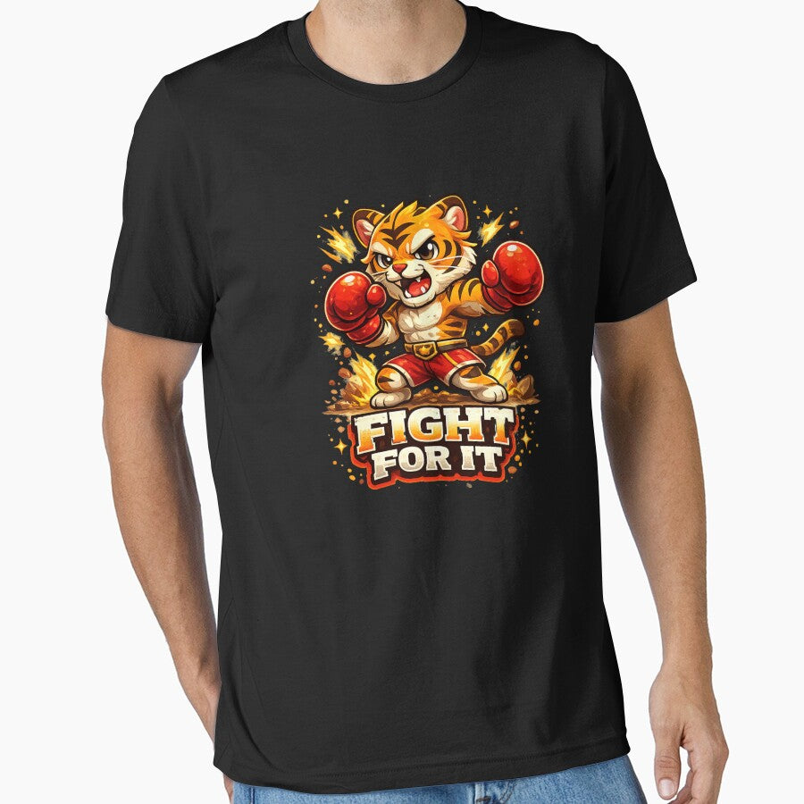 Fight For It Boxing Tiger Motivation by LitlCalmStudio