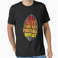 Eat Sleep Fantasy Football Repeat Fantasy Football Gear by DynamicDesign