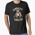 Kinda Fit Sorta Fat Funny Gym Bear Weightlifting Workout by raccoon2opossum