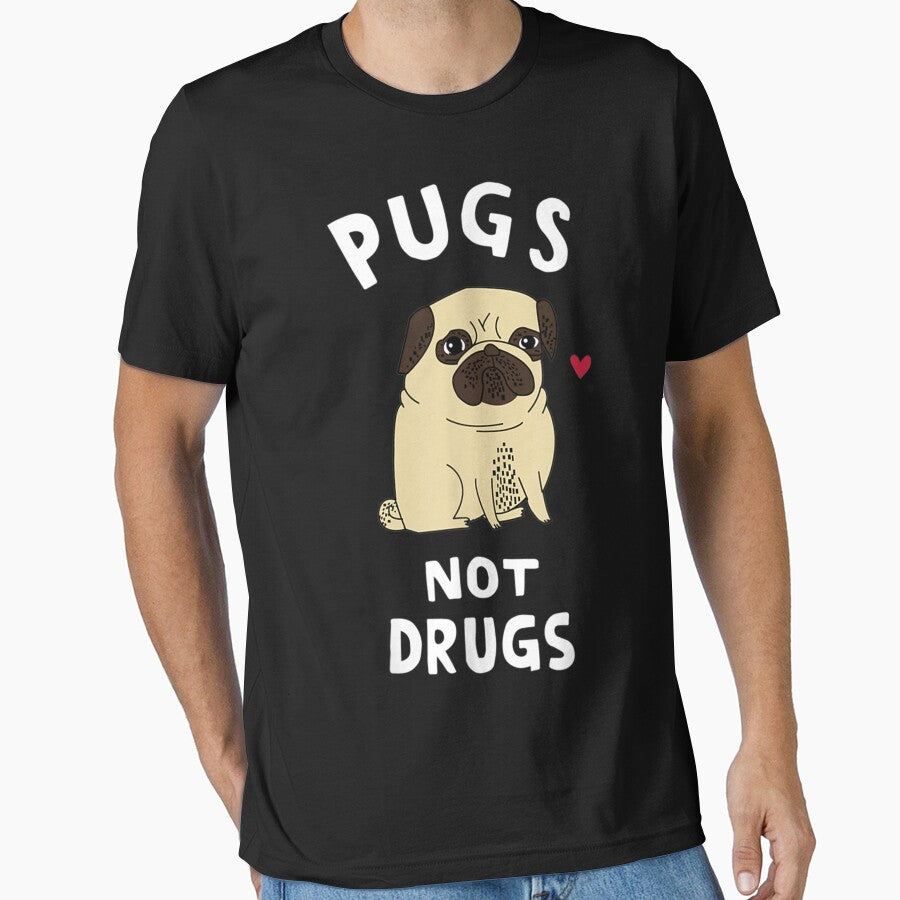 Pugs Not Drugs Funny Present For Dog Lover by maginnbealric