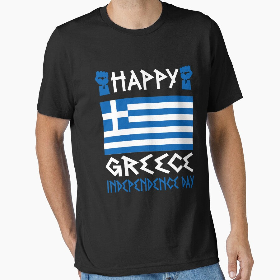 Happy Greek Independence Day Greek flag by Red-Gifts