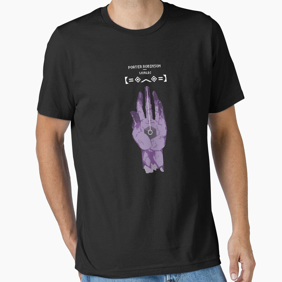 Porter Robinson Worlds Pixel Art Hand by ftamwb