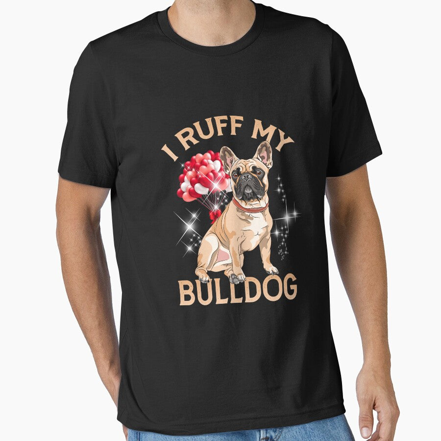 "I ruff my Bulldog" . . Valentine's day card from dog owner to his or her beloved Bulldog by JoelsCorner