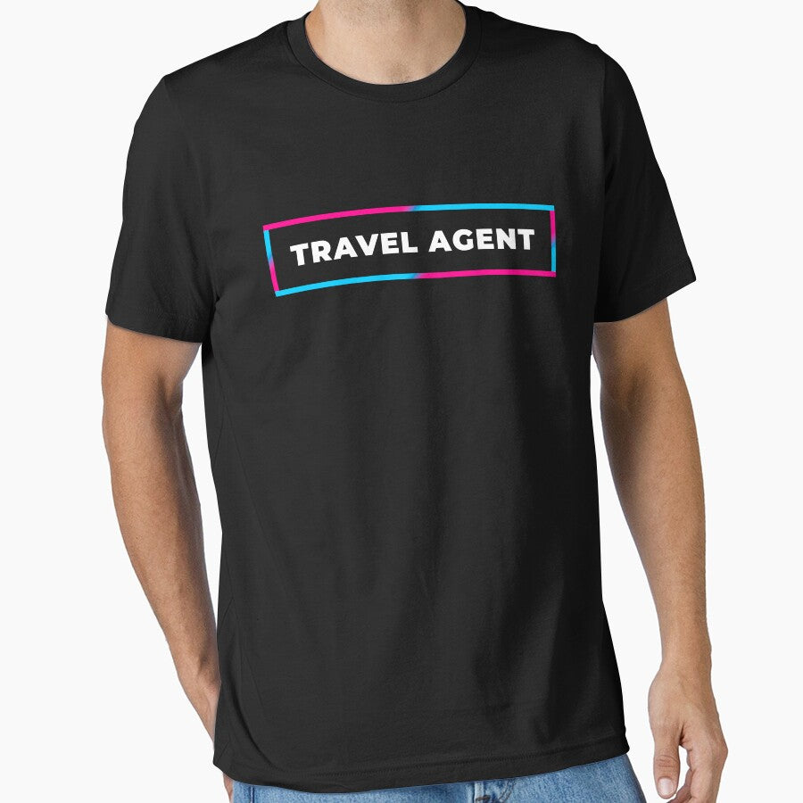 Travel agent retro gradient frame by SVPOD
