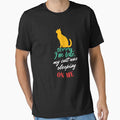 Sorry I'm Late My Cat Was Sleeping On Me, funny cat humor, cat lover by johnnie2749