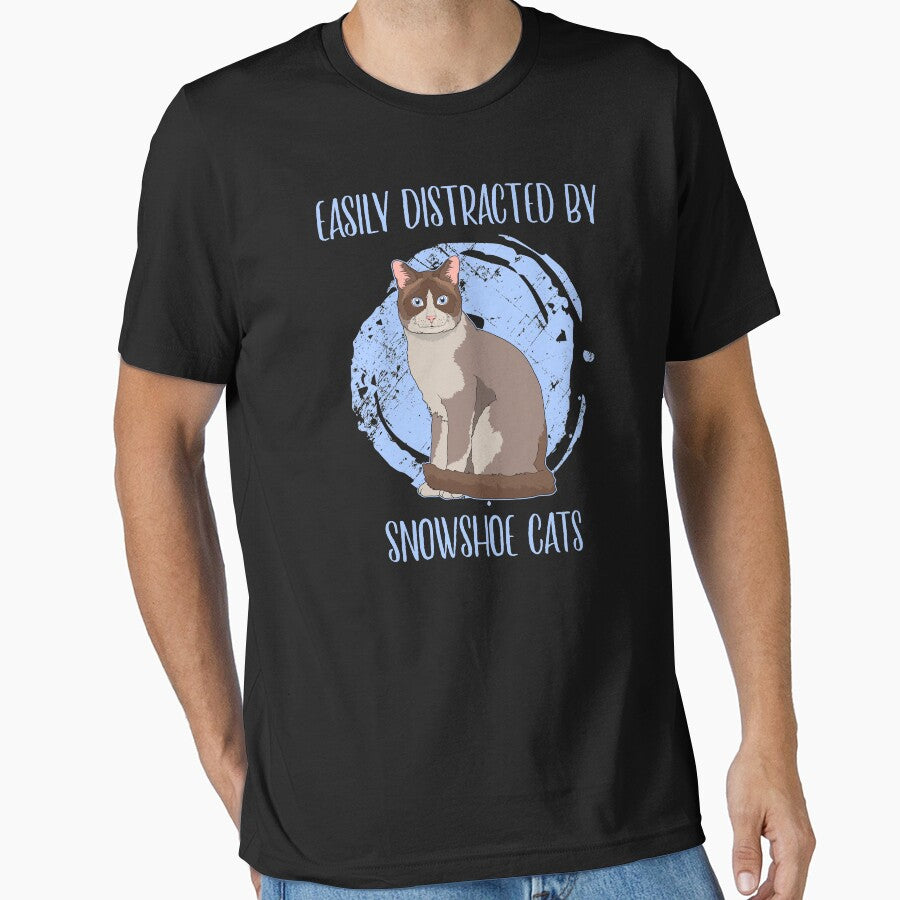 Easily Distracted By Snowshoe Cats Pet Owner Quote product by jakehughes2015