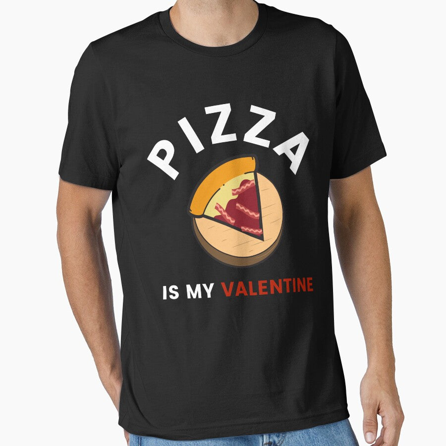PIZZA IS MY VALENTINE BACON PIZZA SLICE by ARUN VASWANI