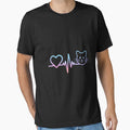 Heartbeat Cat Lover Women Animal Cute Cat by JonathalIngham