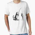 Cat Fishing Fisherman by Kimberley King Art  King Art