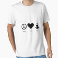 Peace, Love, Yoga. Perfect yoga gift for those that love yoga! by almeapparel