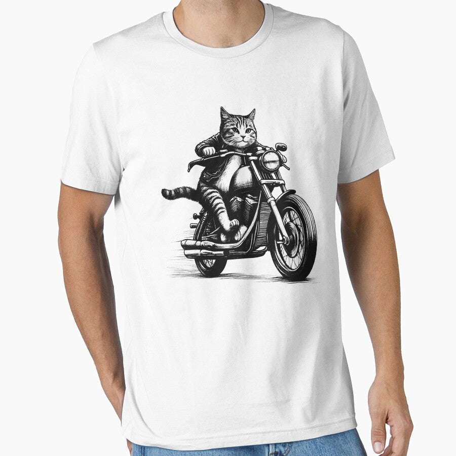 Cat Riding Motorbike by Kimberley King Art  King Art