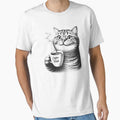 Cat Dink Coffee Mode by Kimberley King Art  King Art
