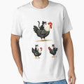 Cat Riding a Chicken – Funny & Whimsical Animal by YoriTeeShop