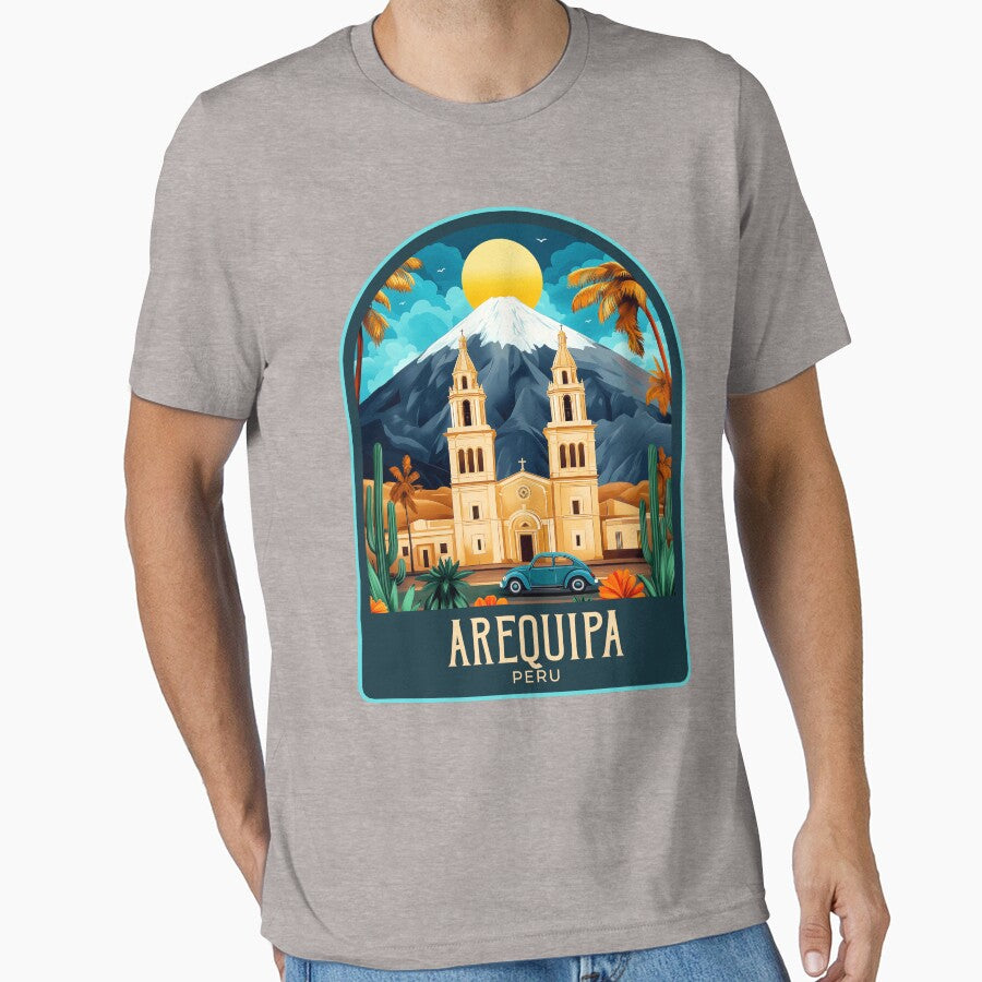 Arequipa Vintage Travel Illustration by HomeLivingCo
