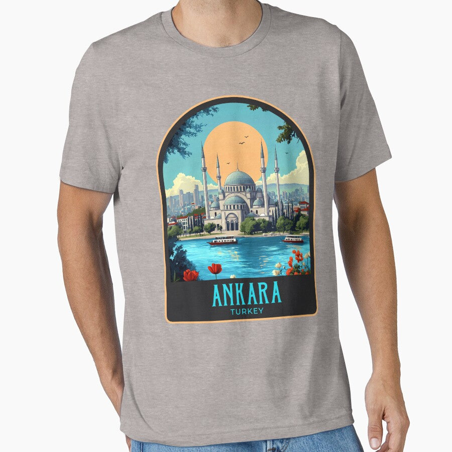 Ankara Vintage Travel Illustration by HomeLivingCo