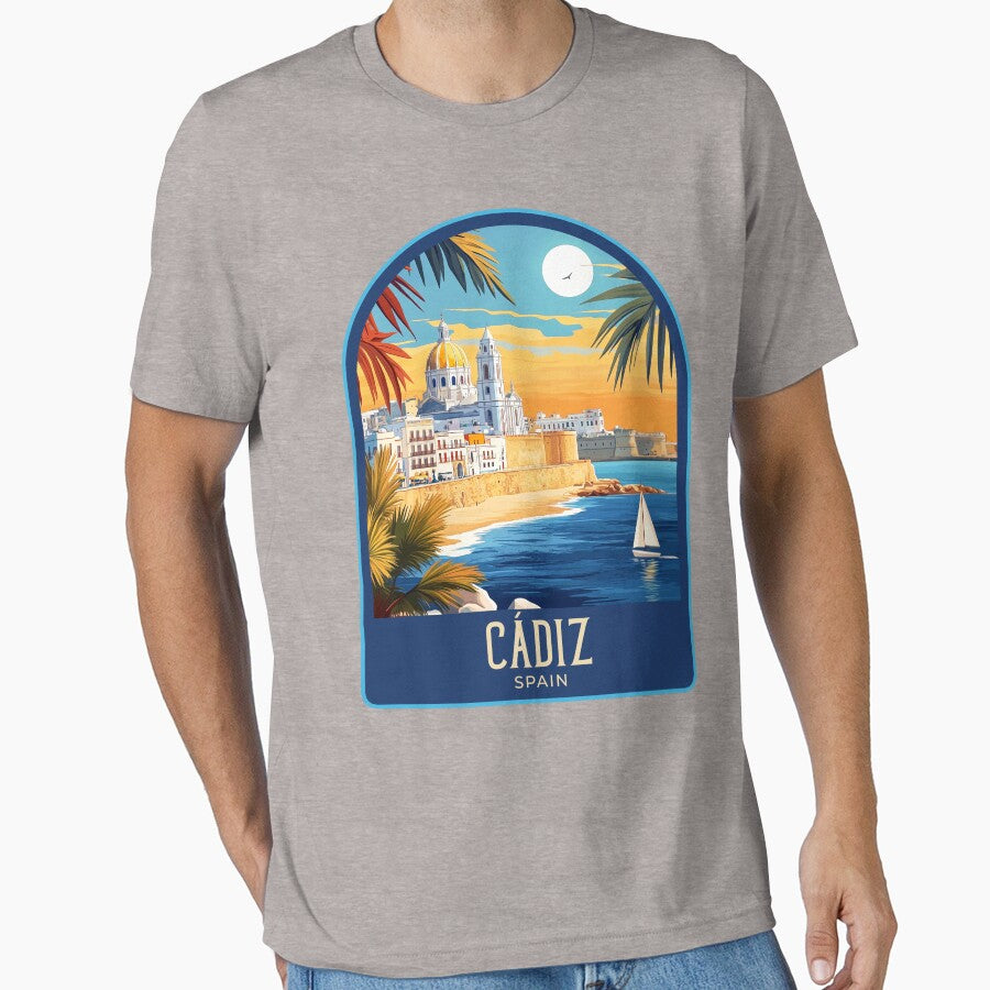 Cádiz Vintage Travel Illustration by HomeLivingCo